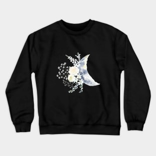 Selene | Floral Moon Design Crewneck Sweatshirt